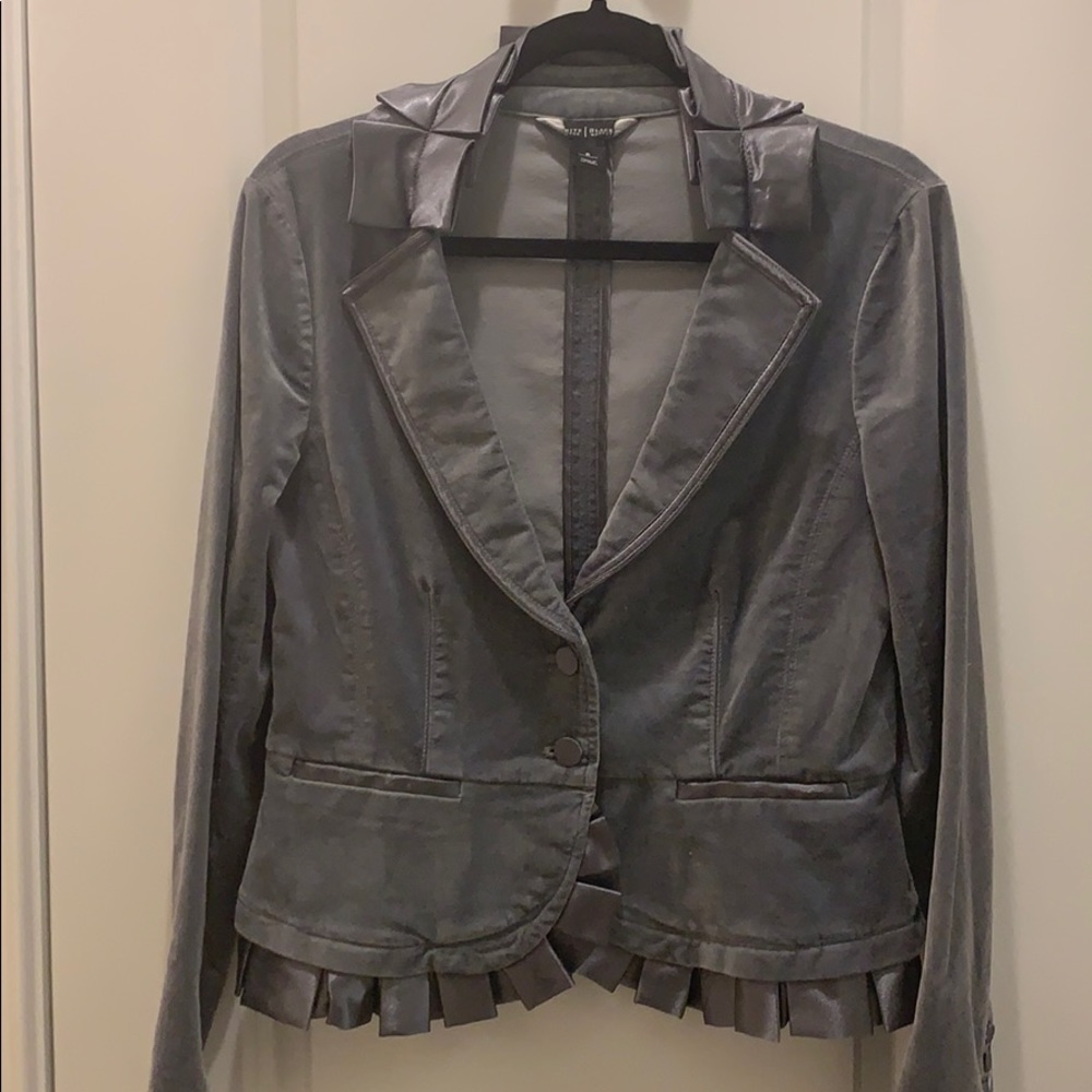 Gray velvet jacket
